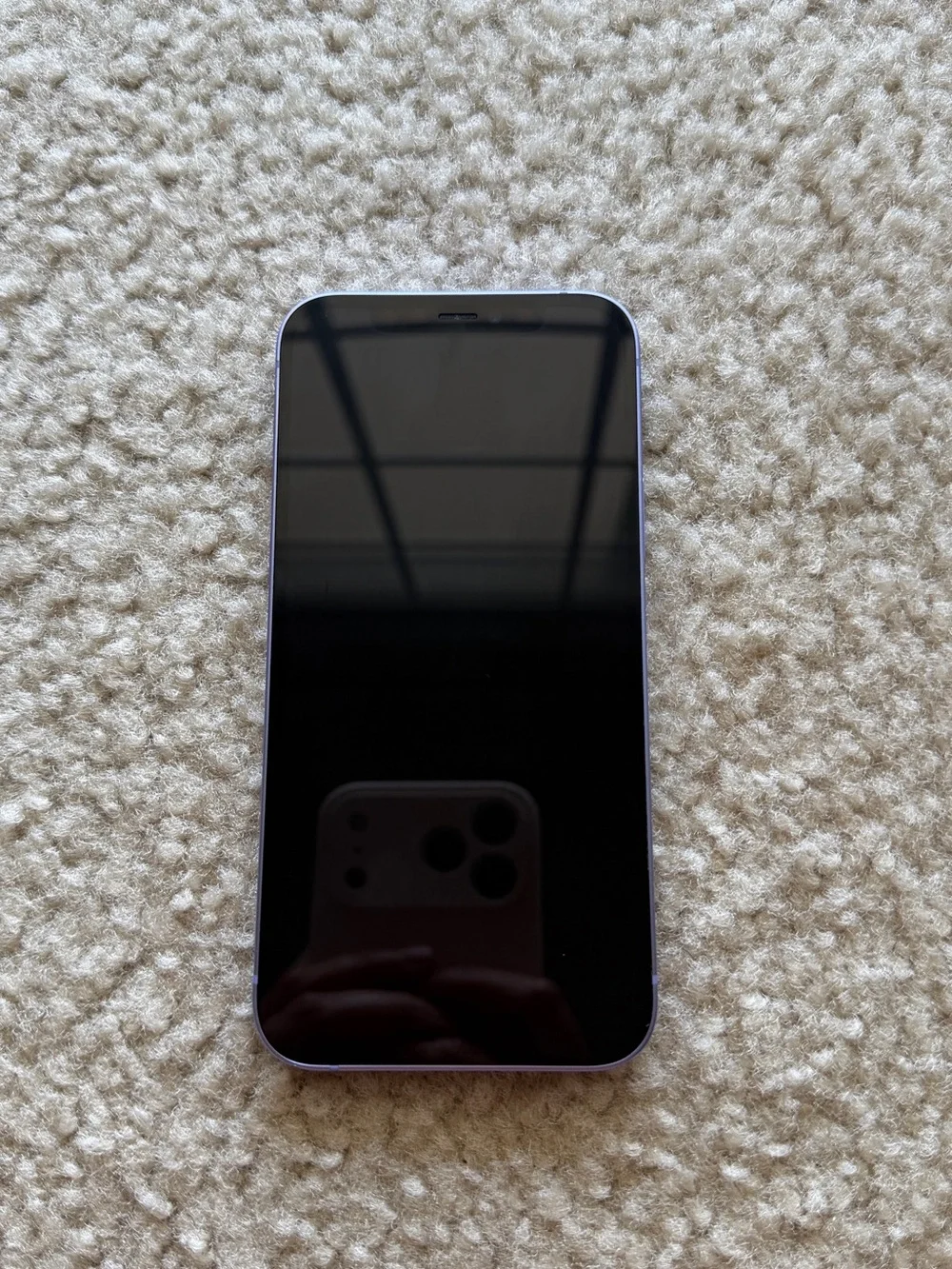 Apple iPhone 12 Case-Ready Purple Smartphone with Boxed Cable